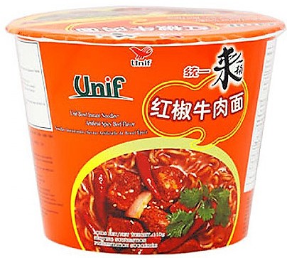 统一【红椒牛肉面】(桶) 110g